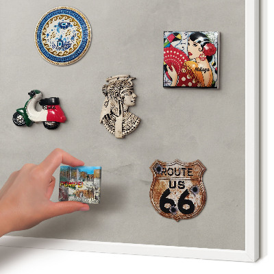 Tablero magnético de pared para imanes con marco blanco Fondo gris