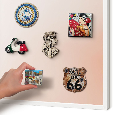Tablero magnético de pared para imanes con marco blanco Encanto pastel