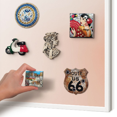 Tablero magnético de pared para imanes con marco blanco Encanto pastel