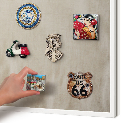 Tablero magnético de pared para imanes con marco blanco Beige tranquilo