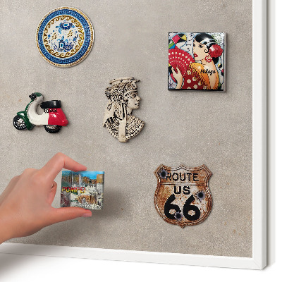 Tablero magnético metálico para souvenirs en color blanco Elegancia neutral