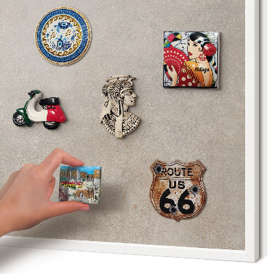 Tablero magnético metálico para souvenirs en color blanco Elegancia neutral