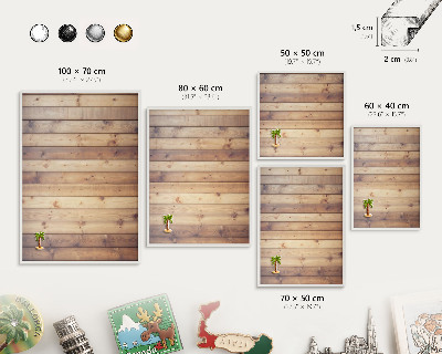 Tablero magnético metálico para souvenirs en color blanco Tablas de madera