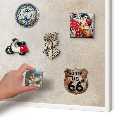 Tablero magnético de pared para imanes con marco blanco Fondo neutro