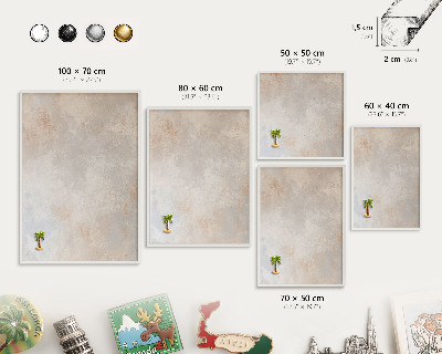 Tablero magnético de pared para imanes con marco blanco Fondo neutro