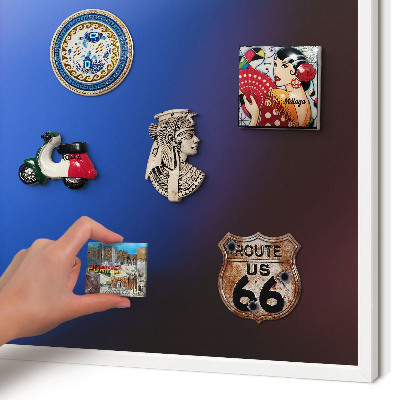 Tablero magnético de pared para imanes con marco blanco Colores del equilibrio