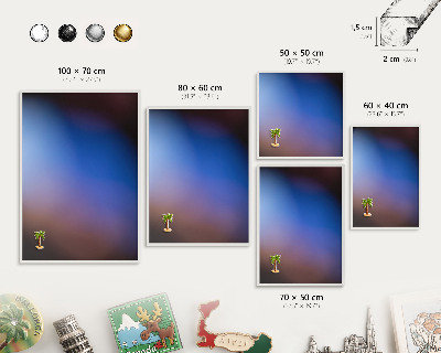 Tablero magnético de pared para imanes con marco blanco Colores del equilibrio