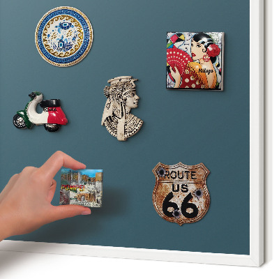 Tablero magnético de pared para imanes con marco blanco Turquesa oscuro