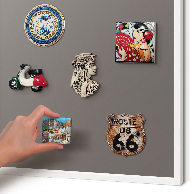 Tablero magnético metálico para souvenirs en color blanco Gris oscuro