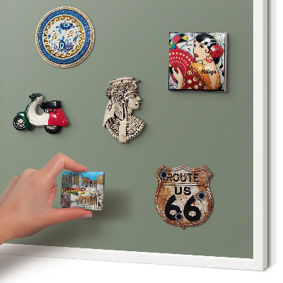 Tablero magnético de pared para imanes con marco blanco Salvia oscura