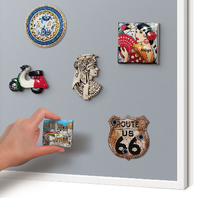 Tablero magnético de pared para imanes con marco blanco Gris delicado