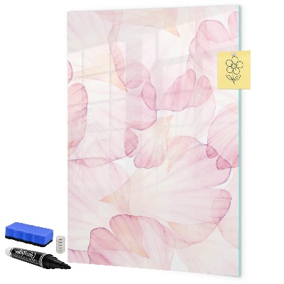 Pizarra borrable de cristal con imanes Tablero elegante para fotos y notas.