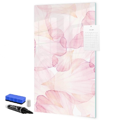 Pizarra borrable de cristal con imanes Tablero elegante para fotos y notas.