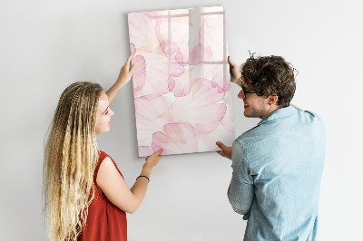 Pizarra borrable de cristal con imanes Tablero elegante para fotos y notas.