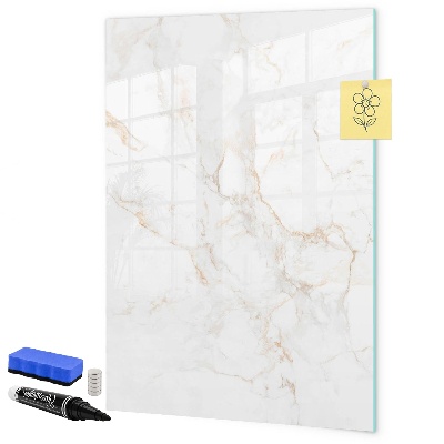 Pizarra borrable de cristal con imanes Tablero elegante para fotos y notas.