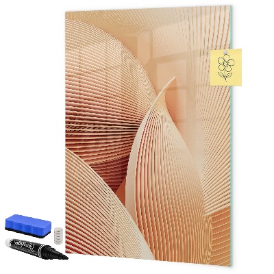 Pizarra borrable de cristal con imanes Tablero moderno para notas y fotos