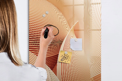 Pizarra borrable de cristal con imanes Tablero moderno para notas y fotos