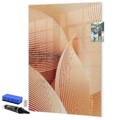Pizarra borrable de cristal con imanes Tablero moderno para notas y fotos