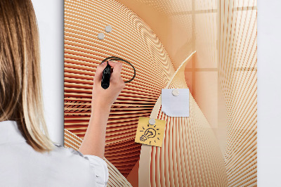 Pizarra borrable de cristal con imanes Tablero moderno para notas y fotos