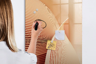 Pizarra borrable de cristal con imanes Tablero moderno para notas y fotos
