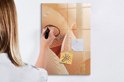 Pizarra borrable de cristal con imanes Tablero moderno para notas y fotos