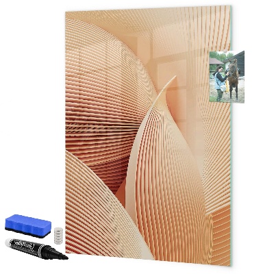 Pizarra borrable de cristal con imanes Tablero moderno para notas y fotos