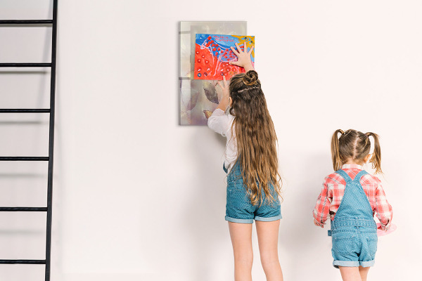 Pizarra magnética de pared con rotulador Tablero de exhibición de fotos creativo