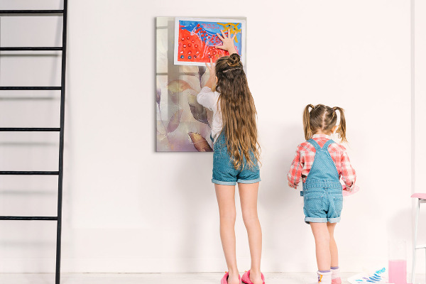 Pizarra magnética de pared con rotulador Tablero de exhibición de fotos creativo
