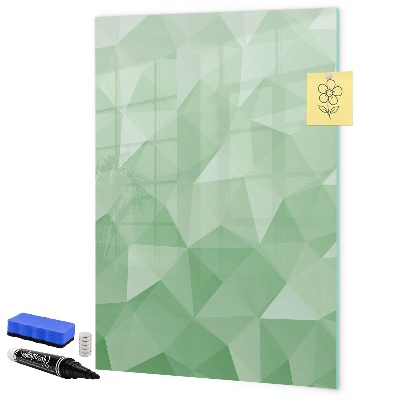 Pizarra borrable de cristal con imanes Un tablero colorido para presentar fotos