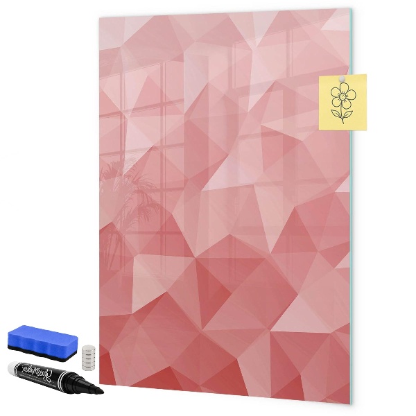 Pizarra magnética de pared con rotulador Un tablero colorido para notas y fotos.