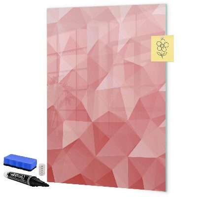 Pizarra magnética de pared con rotulador Un tablero colorido para notas y fotos.