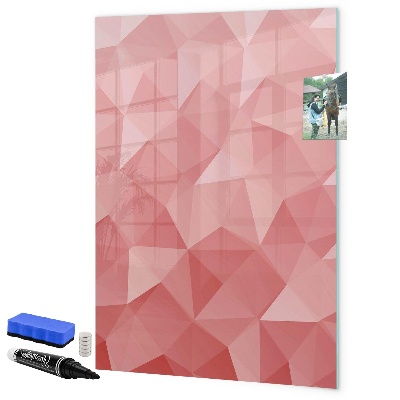 Pizarra magnética de pared con rotulador Un tablero colorido para notas y fotos.