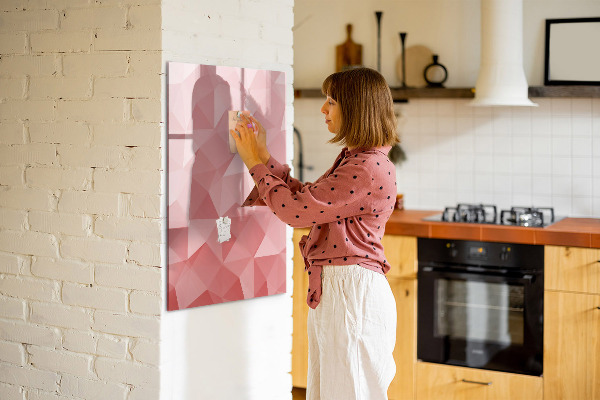 Pizarra magnética de pared con rotulador Un tablero colorido para notas y fotos.