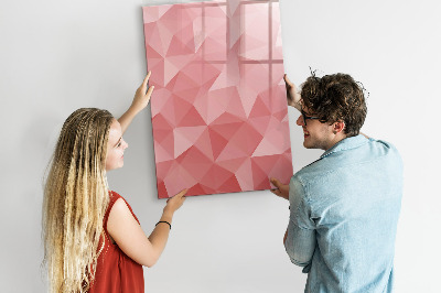 Pizarra magnética de pared con rotulador Un tablero colorido para notas y fotos.