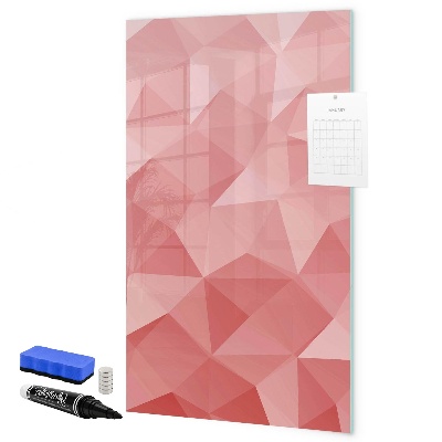 Pizarra magnética de pared con rotulador Un tablero colorido para notas y fotos.