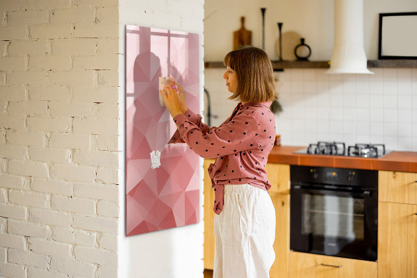 Pizarra magnética de pared con rotulador Un tablero colorido para notas y fotos.