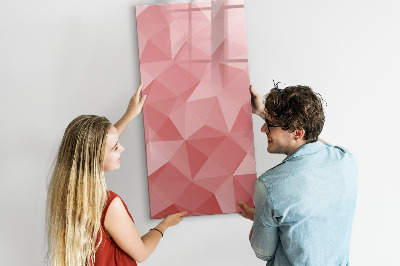 Pizarra magnética de pared con rotulador Un tablero colorido para notas y fotos.
