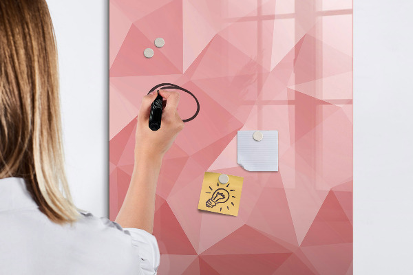 Pizarra magnética de pared con rotulador Un tablero colorido para notas y fotos.