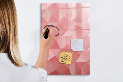 Pizarra magnética de pared con rotulador Un tablero colorido para notas y fotos.