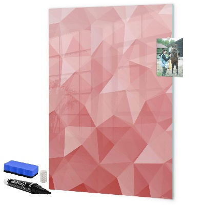 Pizarra magnética de pared con rotulador Un tablero colorido para notas y fotos.