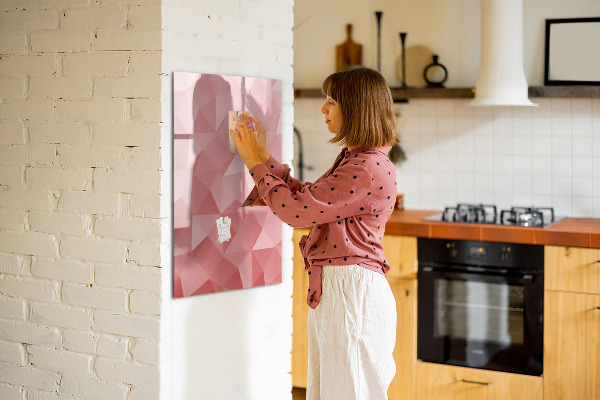Pizarra magnética de pared con rotulador Un tablero colorido para notas y fotos.