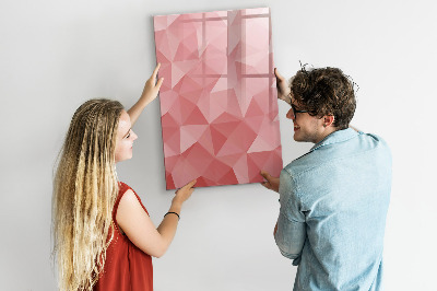 Pizarra magnética de pared con rotulador Un tablero colorido para notas y fotos.