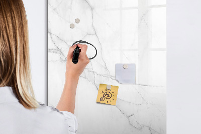 Pizarra borrable de cristal con imanes Tablero elegante para fotos y notas.