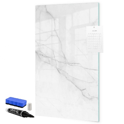 Pizarra borrable de cristal con imanes Tablero elegante para fotos y notas.