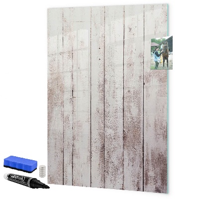 Pizarra magnética de pared con rotulador Un tablero para presentar fotos y notas.