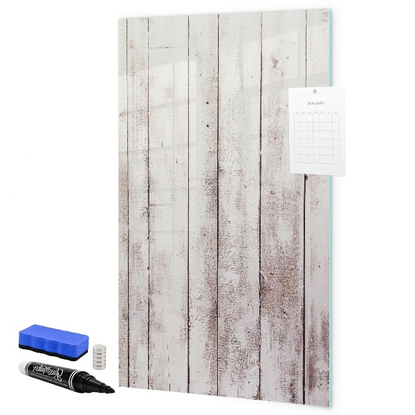 Pizarra magnética de pared con rotulador Un tablero para presentar fotos y notas.