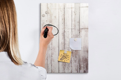 Pizarra magnética de pared con rotulador Un tablero para presentar fotos y notas.