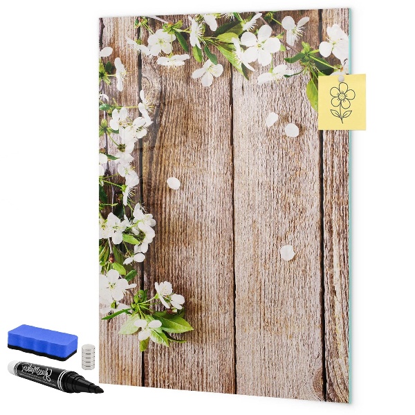 Pizarra borrable de cristal con imanes Tablero creativo para fotos y notas