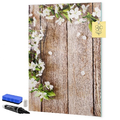 Pizarra borrable de cristal con imanes Tablero creativo para fotos y notas