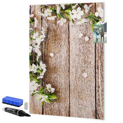 Pizarra borrable de cristal con imanes Tablero creativo para fotos y notas